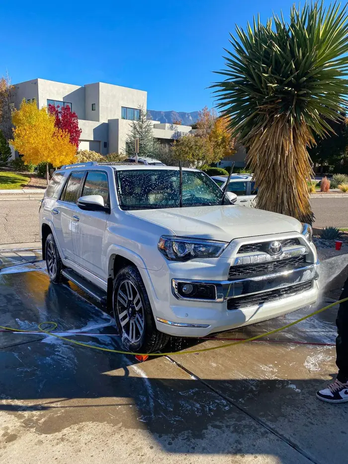 Toyota 4Runner being washed