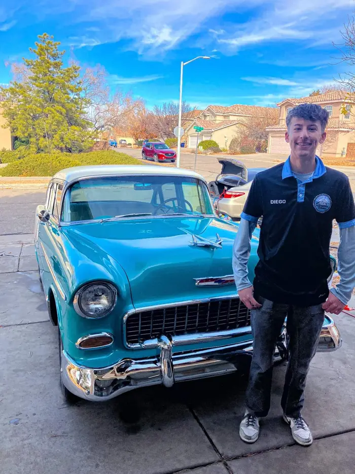 Classic car detailed to a shine